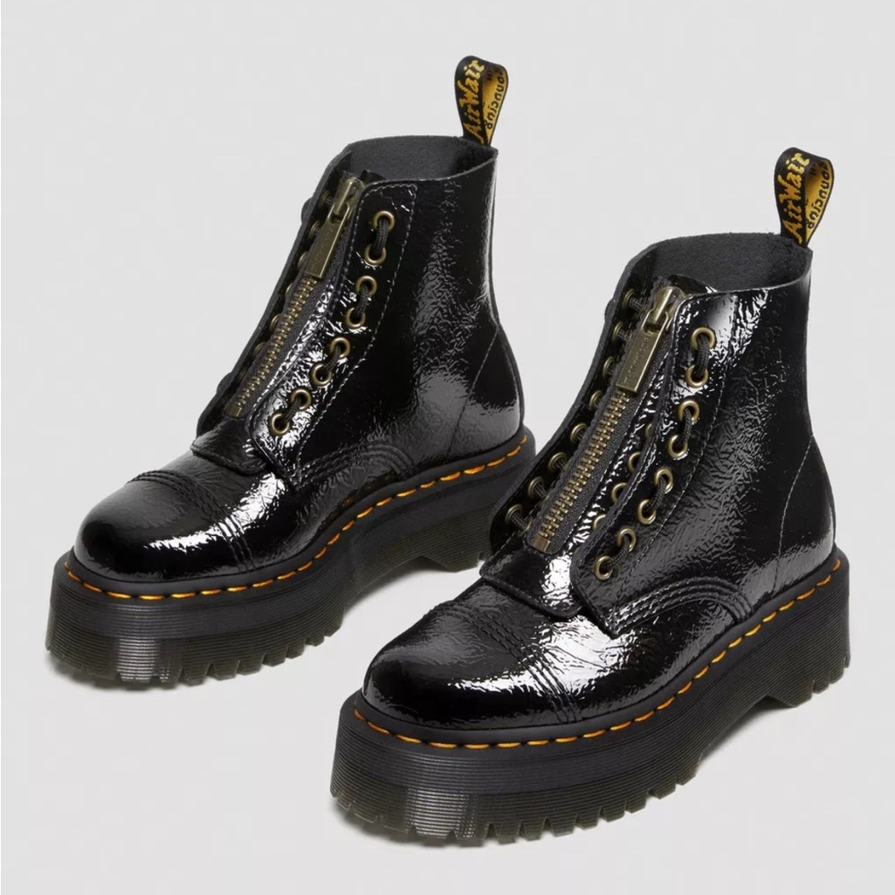 Dr. Martens SINCLAIR DISTRESSED PATENT Leather Women's Boots